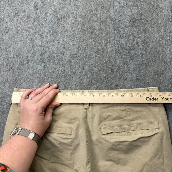 Lululemon Commission Pants Men 32 x 31 Beige Tapered ABC Technical Classic Fit - Picture 9 of 16